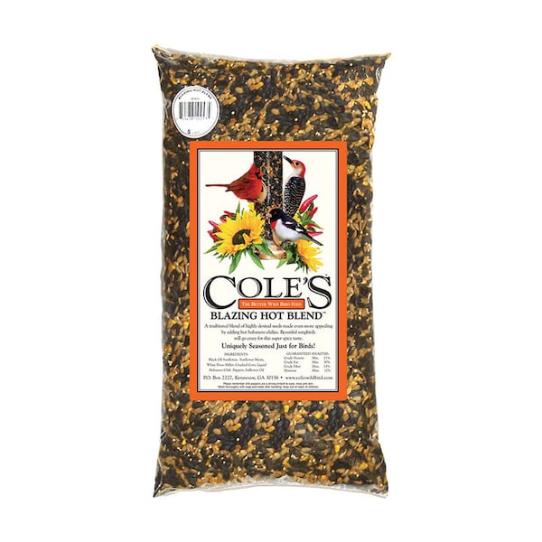 Coles Cole's Blazing Hot Blend Assorted Species Black Oil Sunflower Wild Bird Food 20 lb BH20 - main